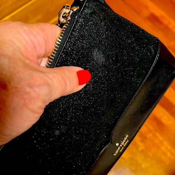 Kate Spade Black Crossbody Glitter Bag. - Picture 2 of 8
